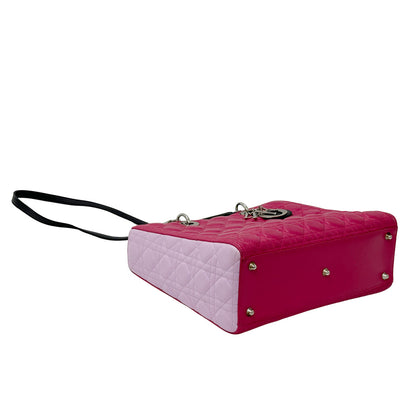Dior ディオール バッグ ブランド ハンドバッグ ショルダーバッグ 2way レディース レディディオール ラージ 2wayバッグ ピンク レザー レディース 【中古】