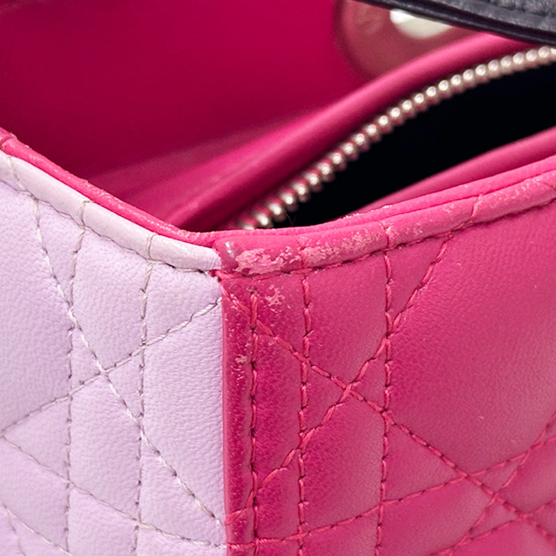 Dior ディオール バッグ ブランド ハンドバッグ ショルダーバッグ 2way レディース レディディオール ラージ 2wayバッグ ピンク レザー レディース 【中古】
