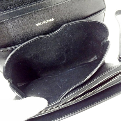 BALENCIAGA バレンシアガ ショルダーバッグ ブラック 592898 レザー レディース 【中古】