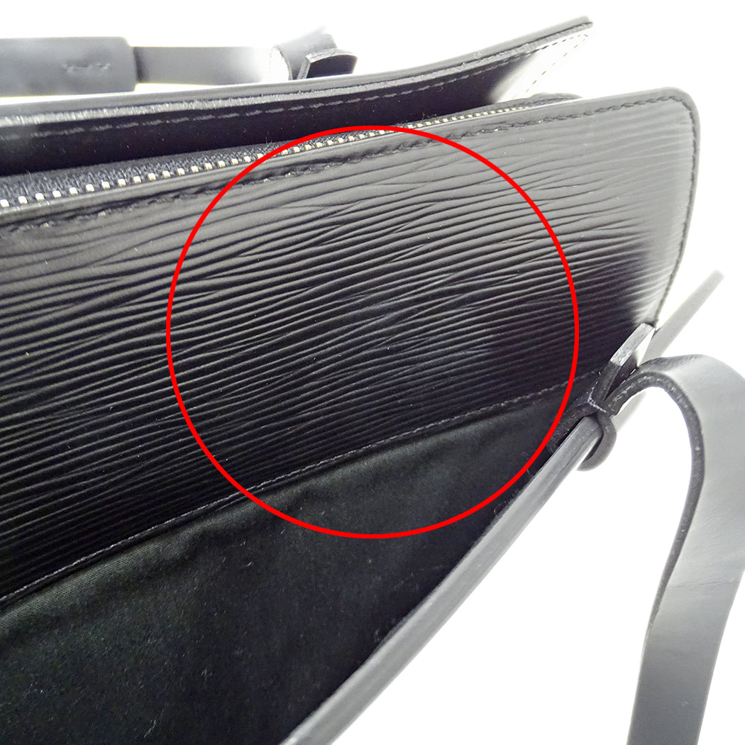 LOUIS VUITTON ルイ・ヴィトン クロワゼット PM トートバッグ エピ ノワール M52492 レディース メンズ 【中古】