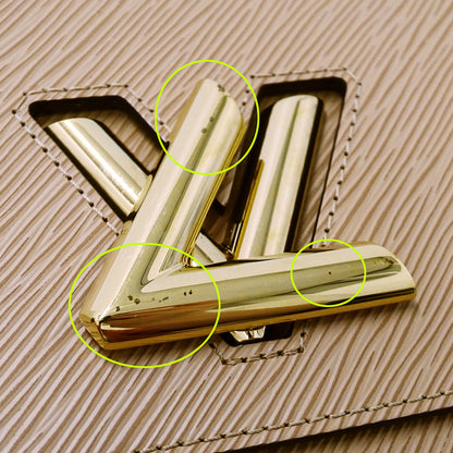 LOUIS VUITTON ルイ・ヴィトン ツイストMM 2wayバッグ エピ キャメル ブラック M51884 エピレザー レディース 【中古】