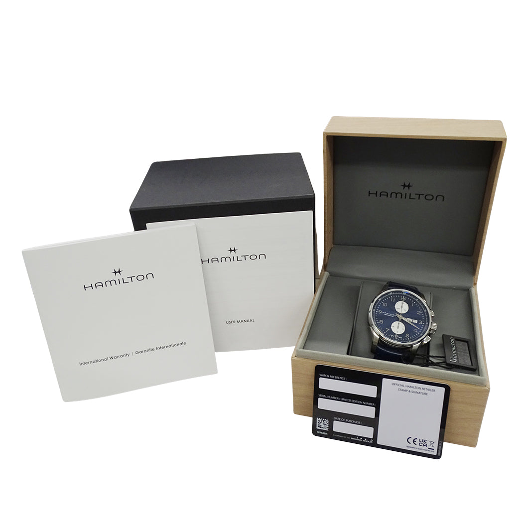 HAMILTON ハミルトン ジャズマスター H327660 メンズ 腕時計 デイデイト 自動巻き SS レザー【中古】