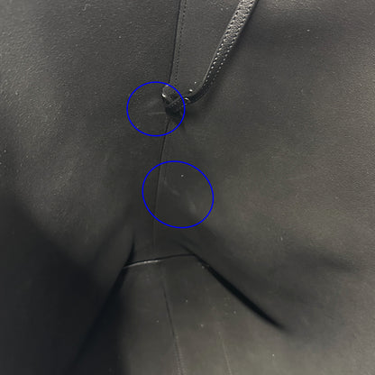 SAINT LAURENT サンローラン ボールド ショッピング トートバッグ ブラック レザー レディース メンズ 【中古】