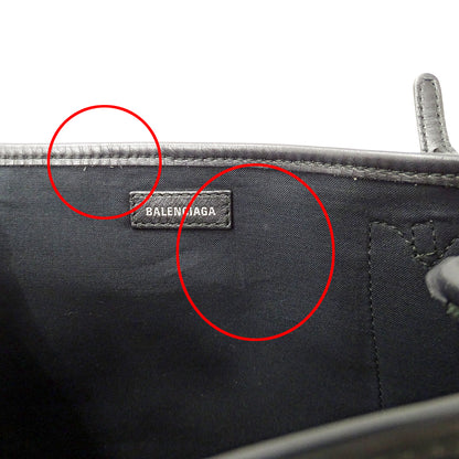 BALENCIAGA バレンシアガ ネイビーカバス XS 2wayバッグ ブラック 890346 キャンバス レディース 【中古】