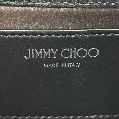 JIMMY CHOO ジミーチュウ 2wayバッグ ショルダーバッグ クラッチバッグ ブラック レザー レディース 【中古】