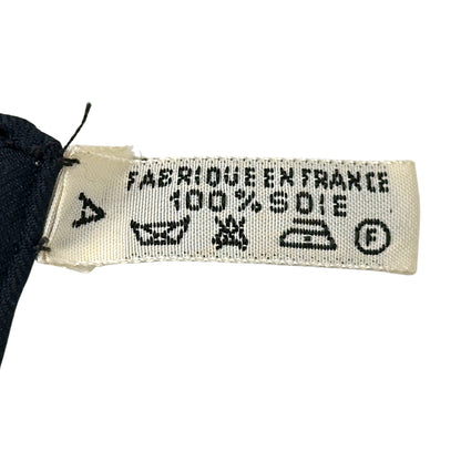 HERMES エルメス カレ90 FERRONNERIE 鉄細工 スカーフ ブラック イエロー シルク レディース 【中古】