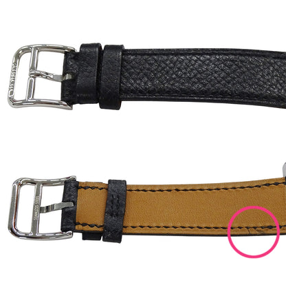 HERMES エルメス Hウォッチ HH1.210 レディース 腕時計 クオーツ QZ ステンレス レザー 磨き済み【中古】