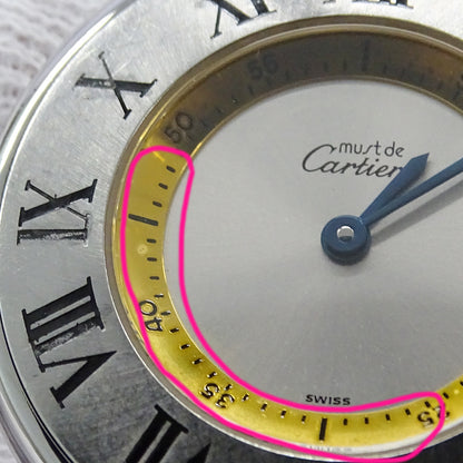 Cartier カルティエ マスト21 ヴァンティアン LM W10074F4 ボーイズ 腕時計 クオーツ GP SS 磨き済み【中古】