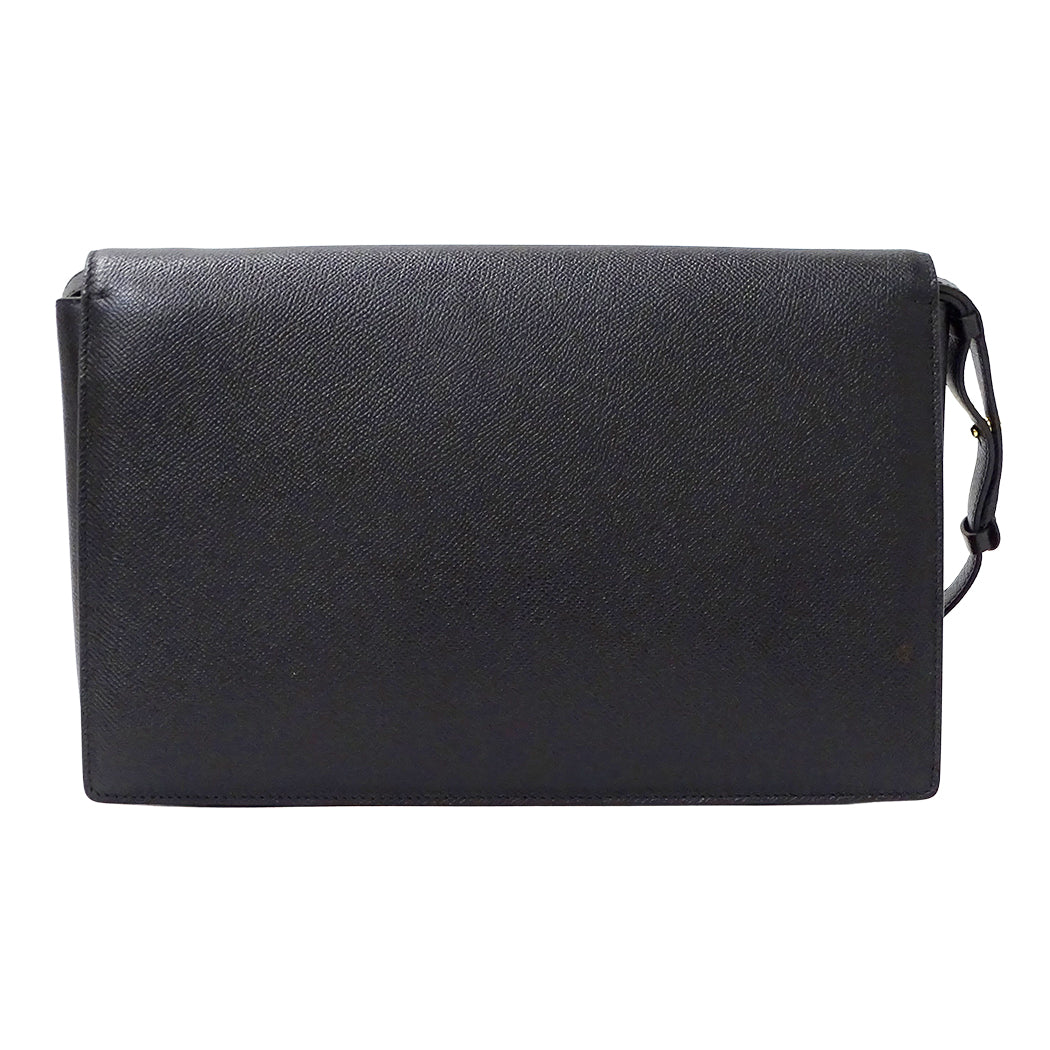 Ferragamo フェラガモ ショルダーバッグ ヴァラリボン ブラック レザー レディース 【中古】