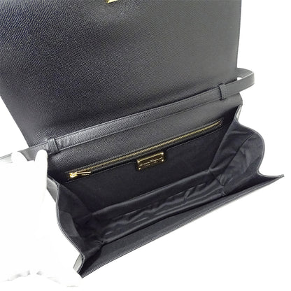 Ferragamo フェラガモ ショルダーバッグ ヴァラリボン ブラック レザー レディース 【中古】