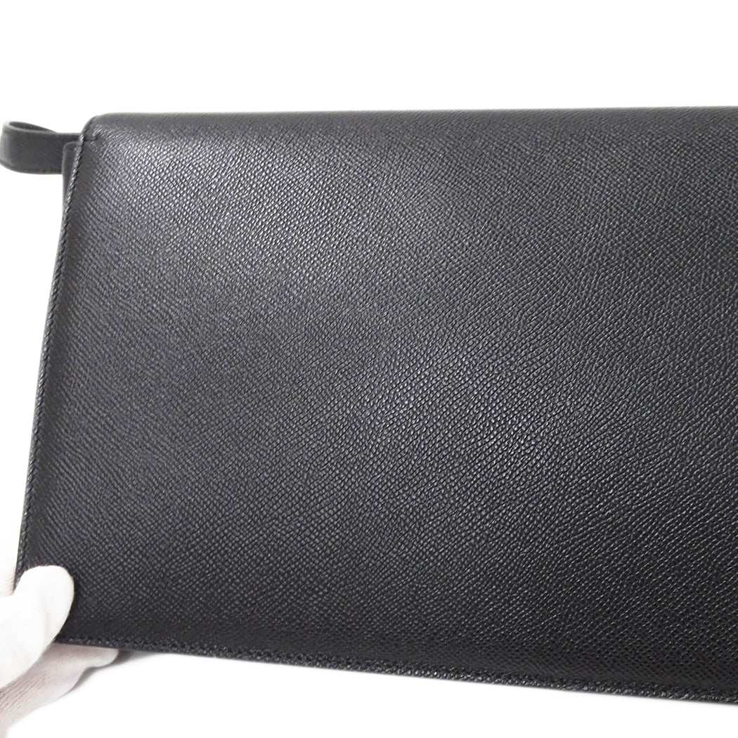 Ferragamo フェラガモ ショルダーバッグ ヴァラリボン ブラック レザー レディース 【中古】