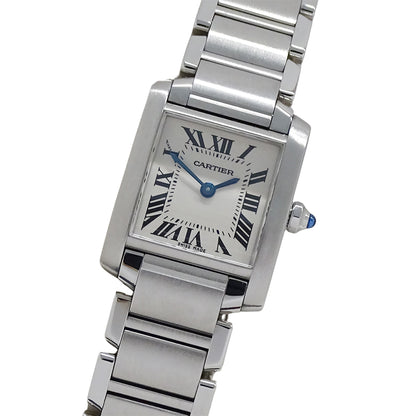 Cartier カルティエ タンクフランセーズ SM W51008Q3 レディース 腕時計 クオーツ QZ ステンレス 磨き済み【中古】
