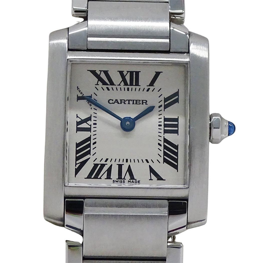 Cartier カルティエ タンクフランセーズ SM W51008Q3 レディース 腕時計 クオーツ QZ ステンレス 磨き済み【中古】