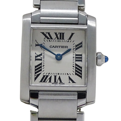 Cartier カルティエ タンクフランセーズ SM W51008Q3 レディース 腕時計 クオーツ QZ ステンレス 磨き済み【中古】