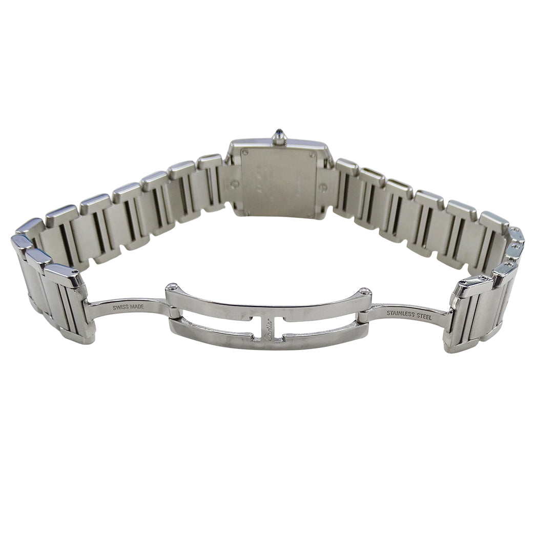 Cartier カルティエ タンクフランセーズ SM W51008Q3 レディース 腕時計 クオーツ QZ ステンレス 磨き済み【中古】