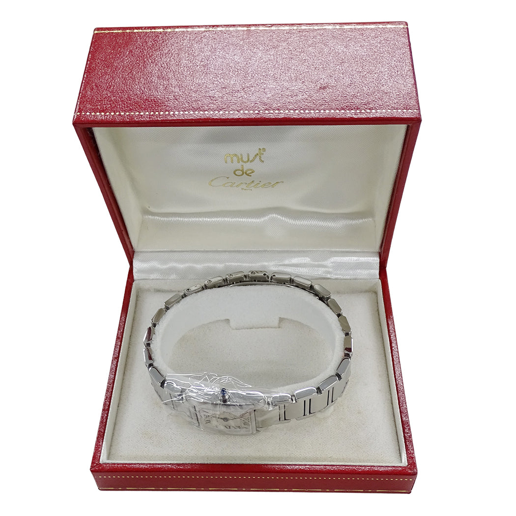 Cartier カルティエ タンクフランセーズ SM W51008Q3 レディース 腕時計 クオーツ QZ ステンレス 磨き済み【中古】