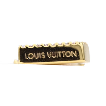 LOUIS VUITTON ルイ・ヴィトン ピアス・LVアイコニック ストラス ピアス メタル ゴールド レディース M00609 【中古】