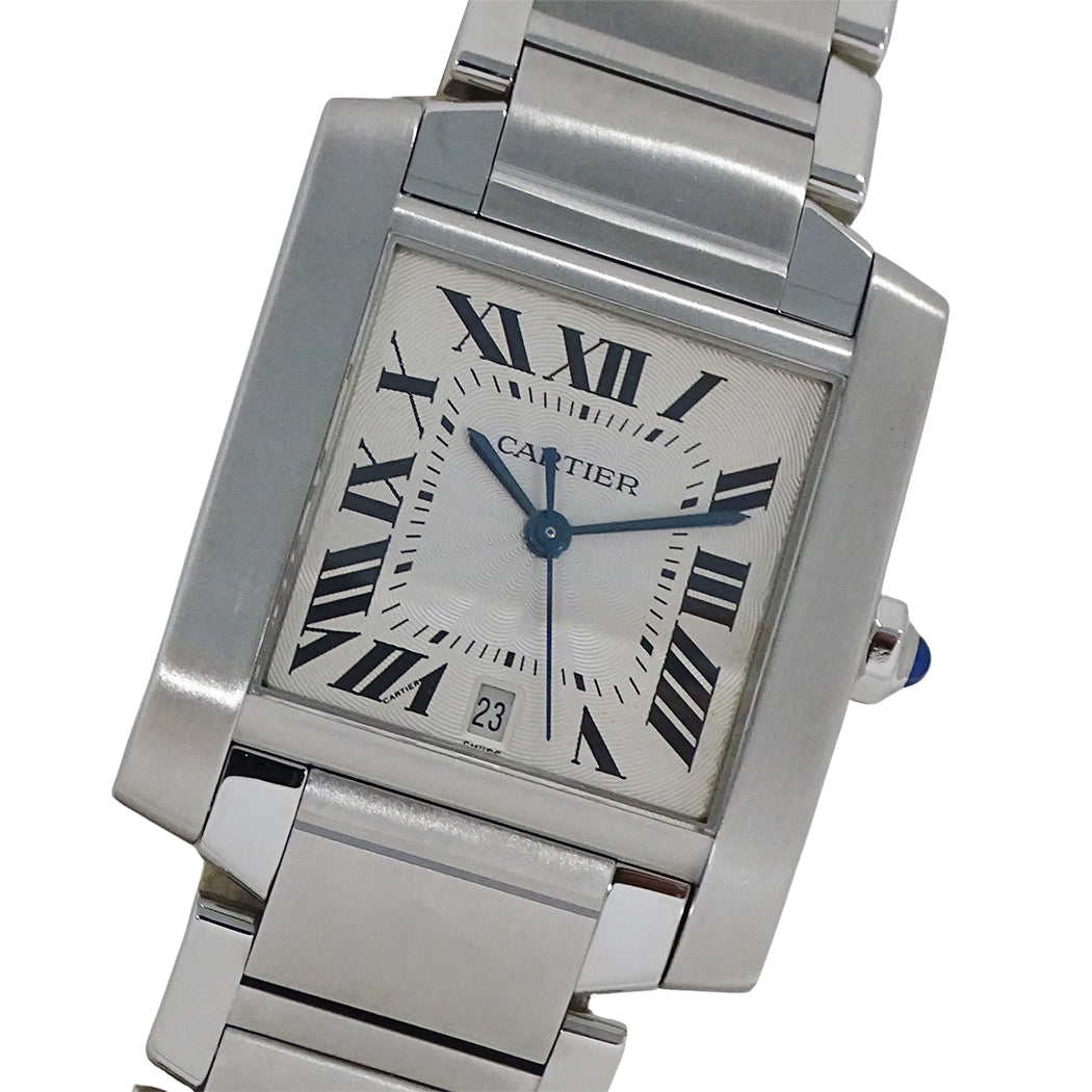 Cartier カルティエ タンクフランセーズ LM W51002Q3 メンズ 腕時計 自動巻き AT ステンレス 磨き済み【中古】