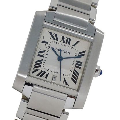 Cartier カルティエ タンクフランセーズ LM W51002Q3 メンズ 腕時計 自動巻き AT ステンレス 磨き済み【中古】
