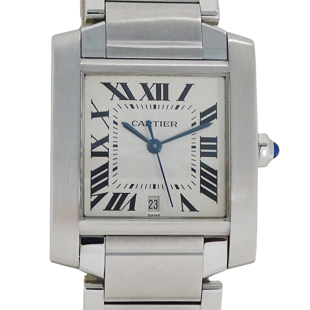 Cartier カルティエ タンクフランセーズ LM W51002Q3 メンズ 腕時計 自動巻き AT ステンレス 磨き済み【中古】