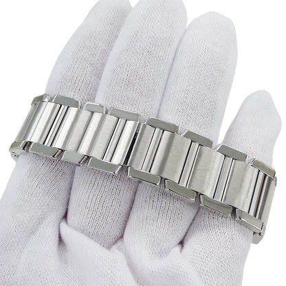 Cartier カルティエ タンクフランセーズ LM W51002Q3 メンズ 腕時計 自動巻き AT ステンレス 磨き済み【中古】
