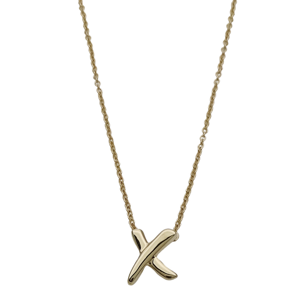 TIFFANY&Co. ティファニー パロマピカソ X キス ネックレス 750YG レディース【中古】
