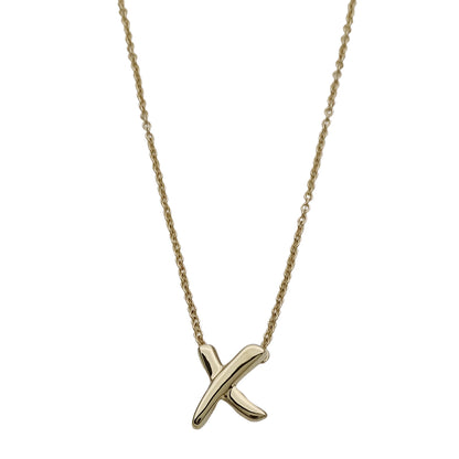 TIFFANY&Co. ティファニー パロマピカソ X キス ネックレス 750YG レディース【中古】