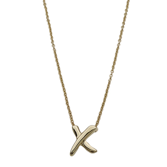TIFFANY&Co. ティファニー パロマピカソ X キス ネックレス 750YG レディース【中古】