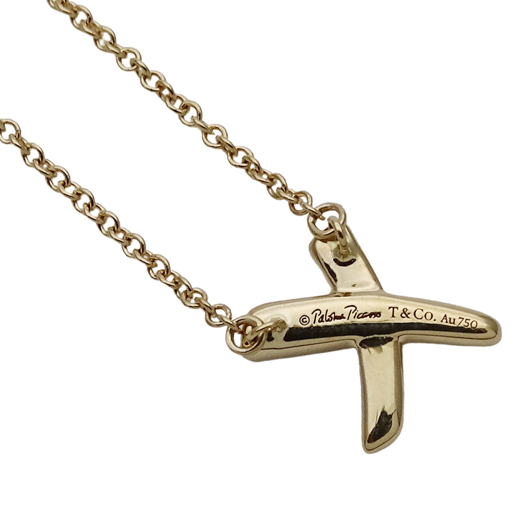TIFFANY&Co. ティファニー パロマピカソ X キス ネックレス 750YG レディース【中古】
