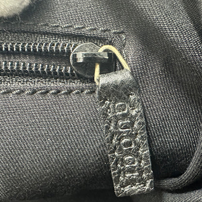 GUCCI グッチ トートバッグ GGキャンバス ブラック ゴールド金具 146247 レディース 【中古】