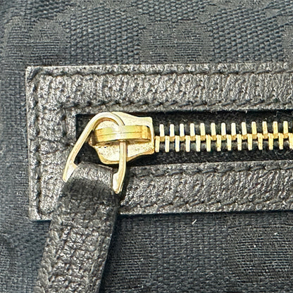 GUCCI グッチ トートバッグ GGキャンバス ブラック ゴールド金具 146247 レディース 【中古】