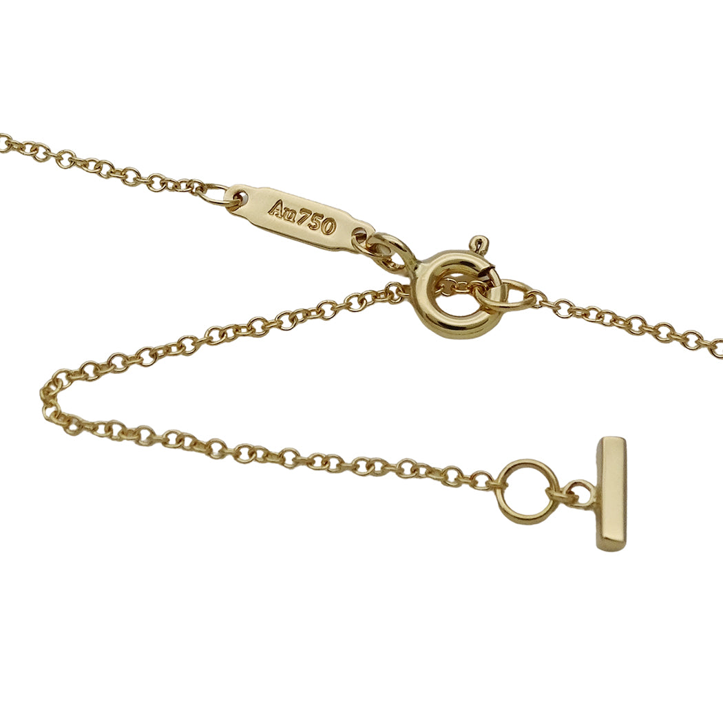 TIFFANY&Co. ティファニー Tスマイル ネックレス 750YG ゴールド レディース 磨き済み【中古】