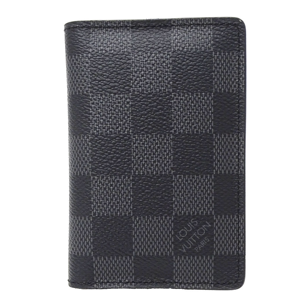 LOUIS VUITTON ルイ・ヴィトン オーガナイザー・ドゥ ポッシュ カードケース ブラック N63143 ダミエグラフィットキャンバス メンズ 【中古】