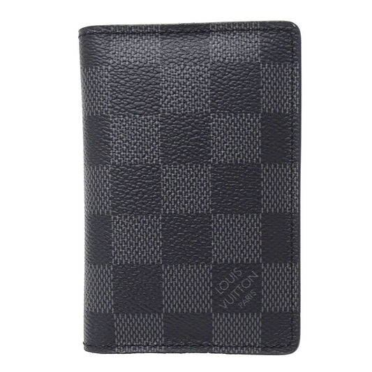 LOUIS VUITTON ルイ・ヴィトン オーガナイザー・ドゥ ポッシュ カードケース ブラック N63143 ダミエグラフィットキャンバス メンズ 【中古】