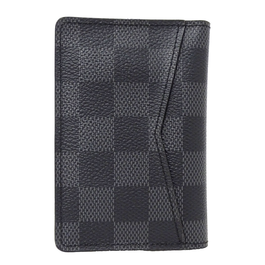 LOUIS VUITTON ルイ・ヴィトン オーガナイザー・ドゥ ポッシュ カードケース ブラック N63143 ダミエグラフィットキャンバス メンズ 【中古】