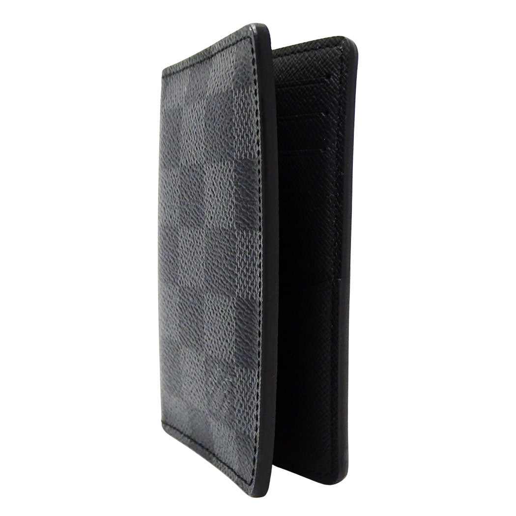 LOUIS VUITTON ルイ・ヴィトン オーガナイザー・ドゥ ポッシュ カードケース ブラック N63143 ダミエグラフィットキャンバス メンズ 【中古】