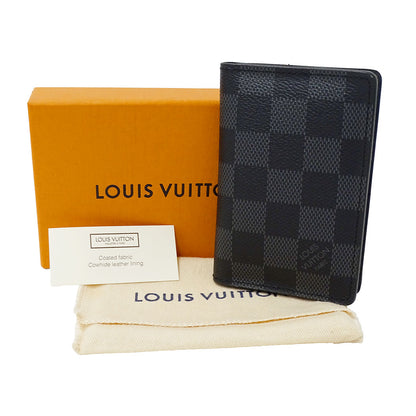LOUIS VUITTON ルイ・ヴィトン オーガナイザー・ドゥ ポッシュ カードケース ブラック N63143 ダミエグラフィットキャンバス メンズ 【中古】