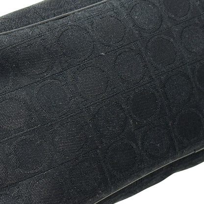 Ferragamo フェラガモ ショルダーバッグ ブラック ガンチーニ キャンバス レディース 【中古】