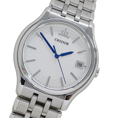 SEIKO セイコー クレドール 8J86-7A00 GCAZ057 メンズ 腕時計 デイト クオーツ SS 磨き済み【中古】