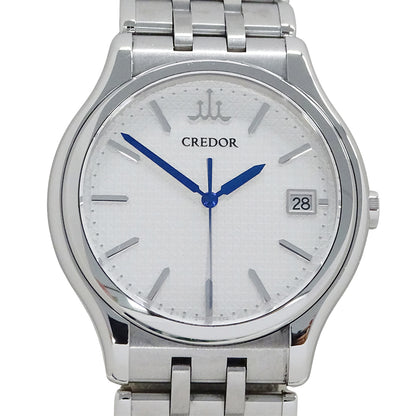 SEIKO セイコー クレドール 8J86-7A00 GCAZ057 メンズ 腕時計 デイト クオーツ SS 磨き済み【中古】