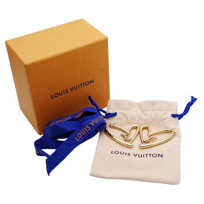 LOUIS VUITTON ルイ・ヴィトン ブックルドレイユ ハート フォーリンラブ GM ピアス ゴールド レディース M00464 【中古】