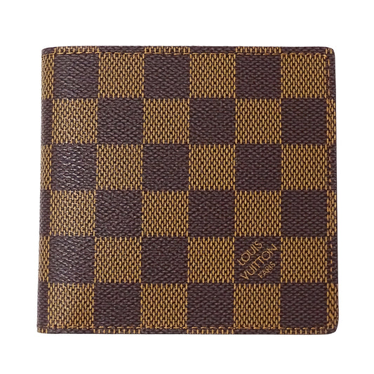 LOUIS VUITTON ルイ・ヴィトン ポルトフォイユ マルコ 二つ折り財布 ダミエ N61675 メンズ 【中古】