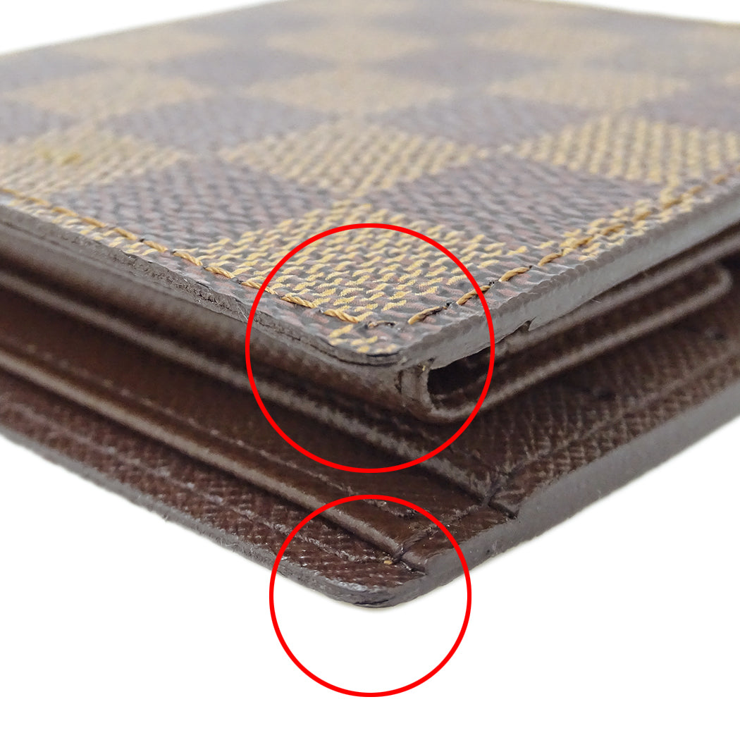 LOUIS VUITTON ルイ・ヴィトン ポルトフォイユ マルコ 二つ折り財布 ダミエ N61675 メンズ 【中古】