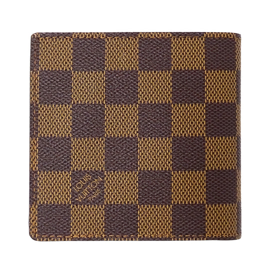 LOUIS VUITTON ルイ・ヴィトン ポルトフォイユ マルコ 二つ折り財布 ダミエ N61675 メンズ 【中古】