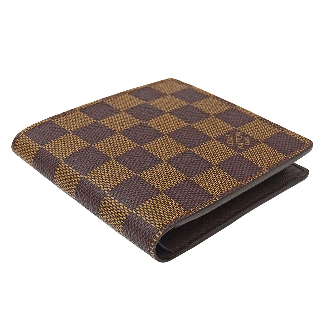 LOUIS VUITTON ルイ・ヴィトン ポルトフォイユ マルコ 二つ折り財布 ダミエ N61675 メンズ 【中古】