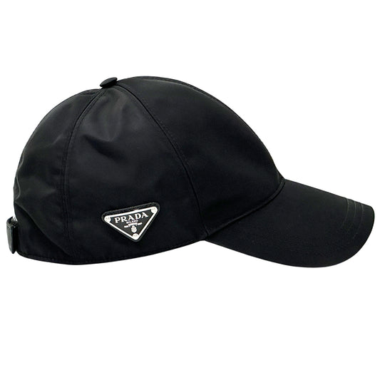 PRADA プラダ キャップ ブラック 2HC274 ナイロン レディース メンズ 【中古】