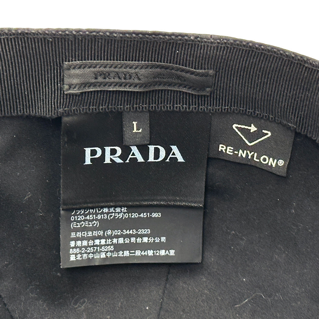 PRADA プラダ キャップ ブラック 2HC274 ナイロン レディース メンズ 【中古】