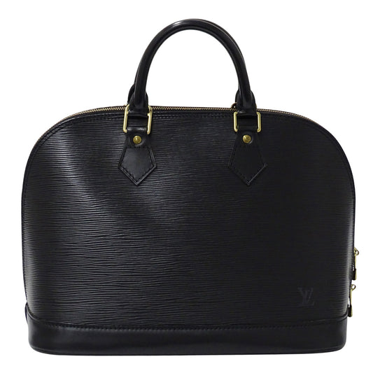 LOUIS VUITTON ルイ・ヴィトン エピ アルマPM ハンドバッグ エピ ノワール ブラック ゴールド金具 M52142 レザー 【中古】