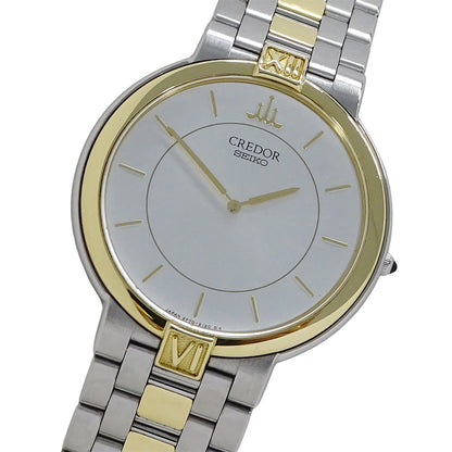 SEIKO セイコー クレドール 2F70-0640 メンズ 腕時計 クオーツ QZ SS 18KTベゼル 磨き済み【中古】