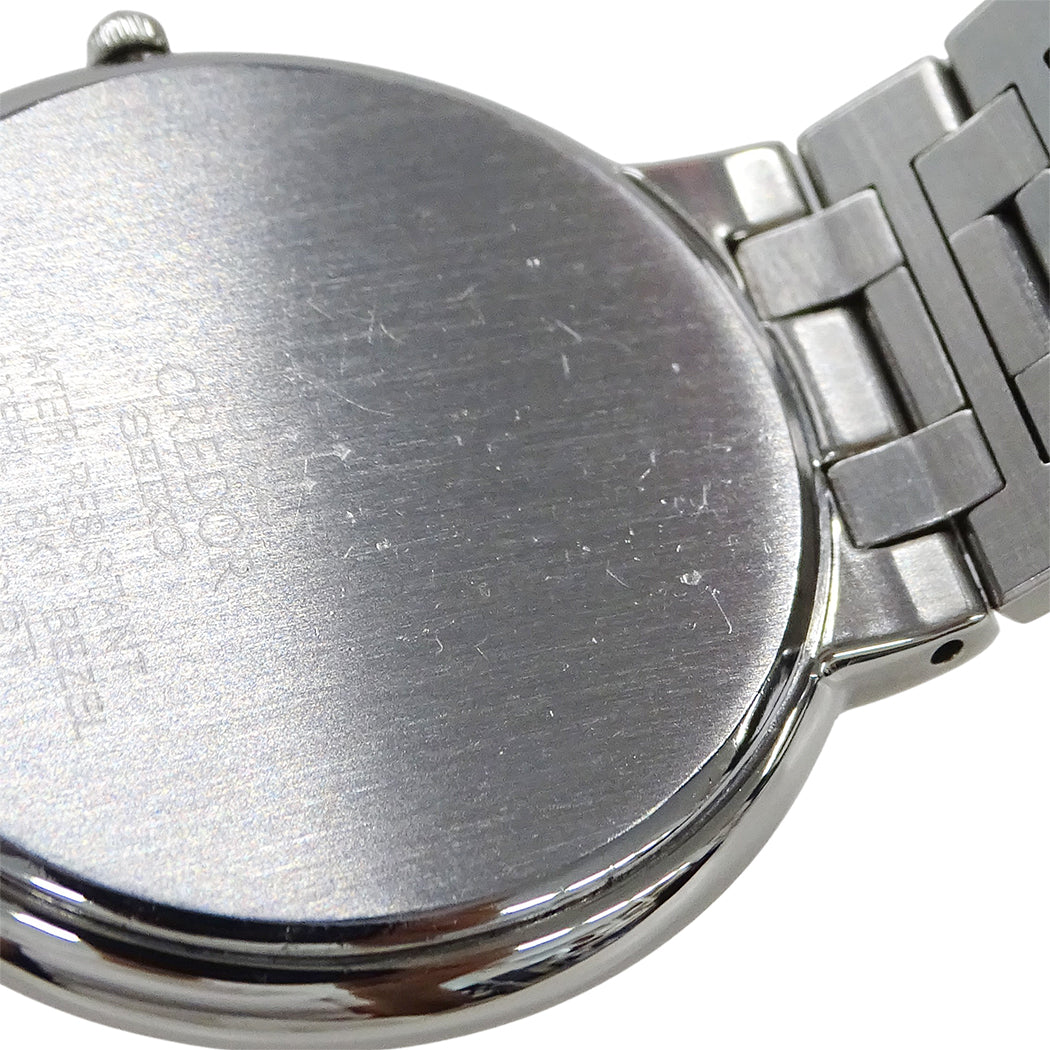 SEIKO セイコー クレドール 2F70-0640 メンズ 腕時計 クオーツ QZ SS 18KTベゼル 磨き済み【中古】